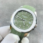 APW Factory Patek Philippe Aquanaut 5168G-010 Green Rubber Strap Arabic Numerals Green Dial (9) APW Factory Patek Philippe Aquanaut 5168G-010 42mm White Gold Green Rubber Strap Arabic Numerals Green Dial