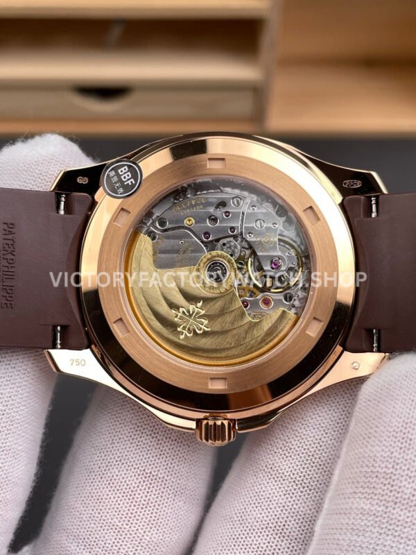 BBF Factory Patek Philippe Aquanaut 40mm 5167R-001 Rose Gold Brown Rubber Strap Brown Dial