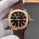 BBF Factory Patek Philippe Aquanaut 40mm 5167R-001 Rose Gold Brown Rubber Strap Brown Dial