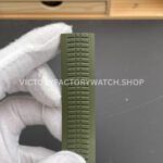 BBF Factory Patek Philippe Aquanaut 40mm 5168G-010 White Gold Rubber Strap Avocado Green Dial