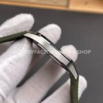 BBF Factory Patek Philippe Aquanaut 40mm 5168G-010 White Gold Rubber Strap Avocado Green Dial