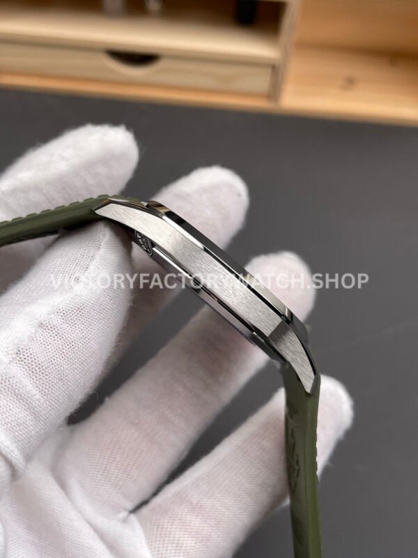 BBF Factory Patek Philippe Aquanaut 40mm 5168G-010 White Gold Rubber Strap Avocado Green Dial