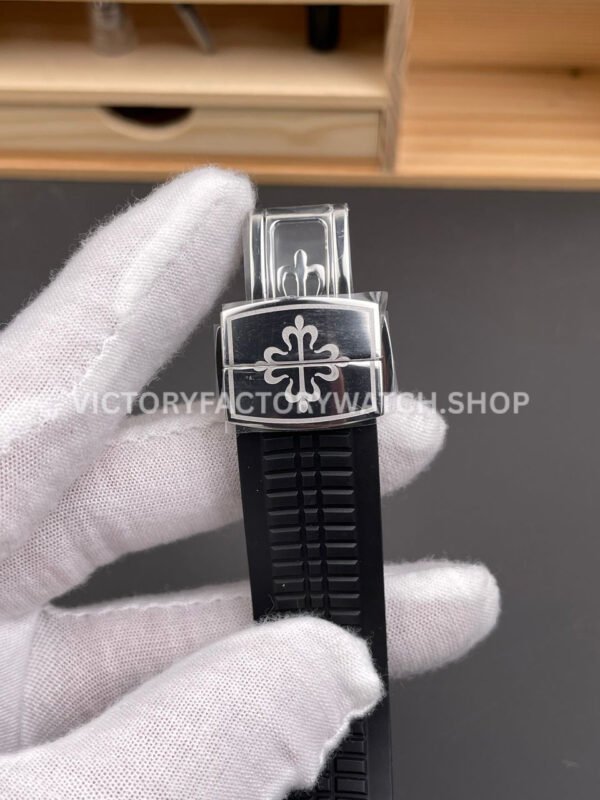 BBF Factory Patek Philippe Aquanaut 5167/1A-001 40mm Black Rubber Strap Arabic Numerals Black Dial
