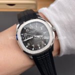 BBF Factory Patek Philippe Aquanaut 5167/1A-001 40mm Black Rubber Strap Arabic Numerals Black Dial
