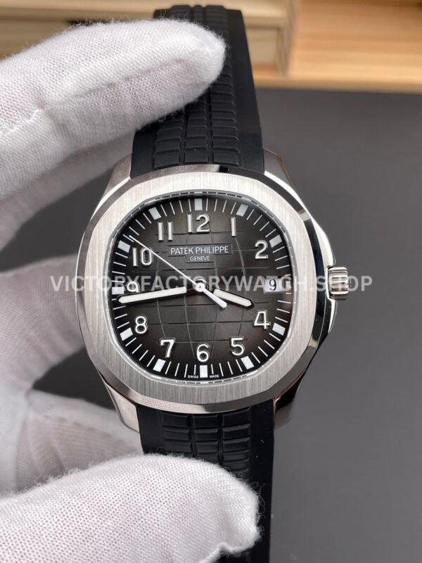 BBF Factory Patek Philippe Aquanaut 5167/1A-001 40mm Black Rubber Strap Arabic Numerals Black Dial