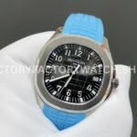 BBF Factory Patek Philippe Aquanaut 51671A-001 40mm Blue Rubber Strap Arabic Numerals Black Dial