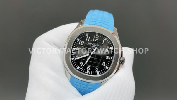 BBF Factory Patek Philippe Aquanaut 51671A-001 40mm Blue Rubber Strap Arabic Numerals Black Dial