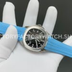 BBF Factory Patek Philippe Aquanaut 51671A-001 40mm Blue Rubber Strap Arabic Numerals Black Dial