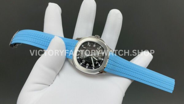 BBF Factory Patek Philippe Aquanaut 51671A-001 40mm Blue Rubber Strap Arabic Numerals Black Dial