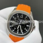 BBF Factory Patek Philippe Aquanaut 51671A-001 40mm Orange Rubber Strap Arabic Numerals Black Dial