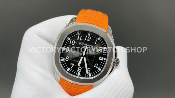 BBF Factory Patek Philippe Aquanaut 51671A-001 40mm Orange Rubber Strap Arabic Numerals Black Dial