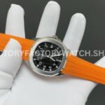 BBF Factory Patek Philippe Aquanaut 51671A-001 40mm Orange Rubber Strap Arabic Numerals Black Dial