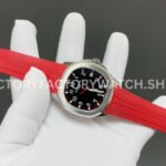 BBF Factory Patek Philippe Aquanaut 5167A-012 40mm Red Rubber Strap Arabic Numerals Black Dial