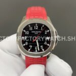 BBF Patek Philippe Aquanaut 5167A-012 red strap black dial