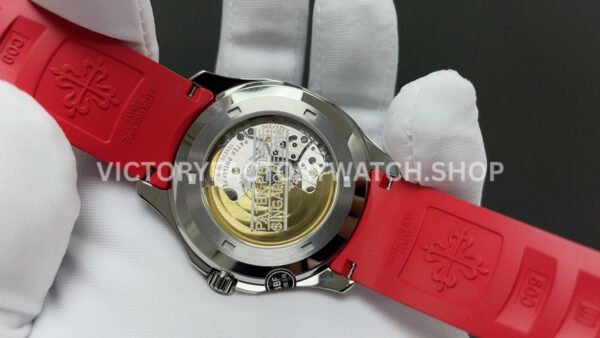 BBF Factory Patek Philippe Aquanaut 5167A-012 40mm Red Rubber Strap Arabic Numerals Black Dial