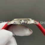 BBF Factory Patek Philippe Aquanaut 5167A-012 40mm Red Rubber Strap Arabic Numerals Black Dial