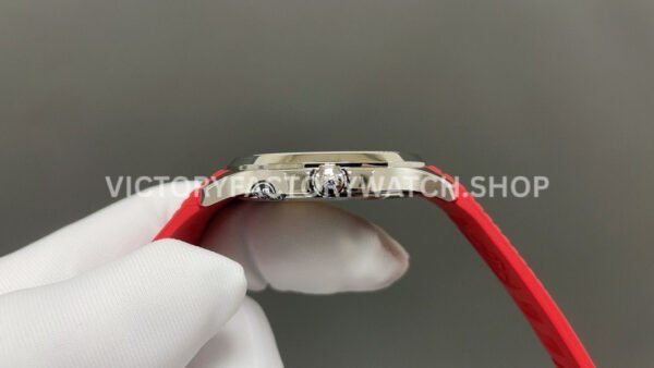 BBF Factory Patek Philippe Aquanaut 5167A-012 40mm Red Rubber Strap Arabic Numerals Black Dial