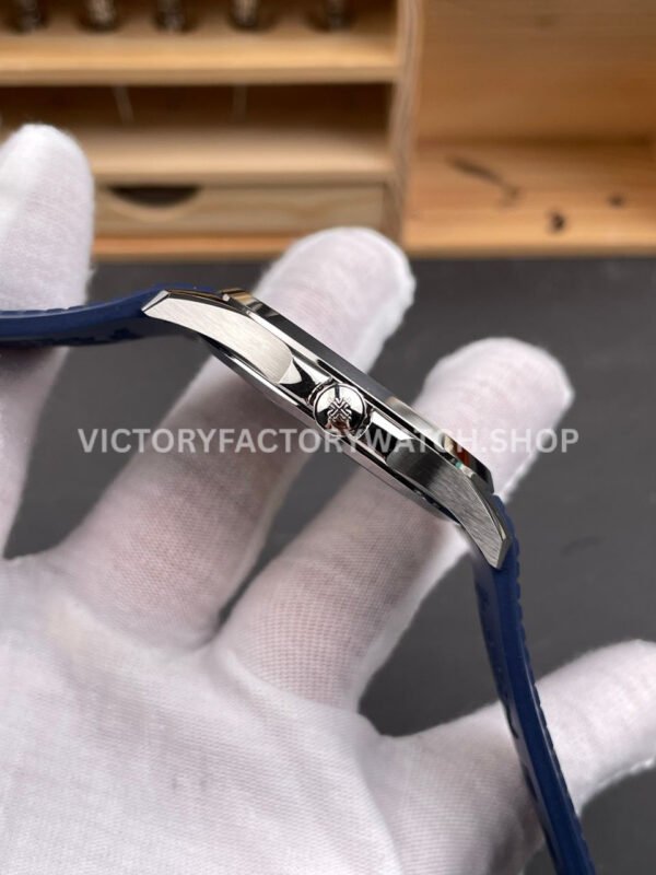 BBF Factory Patek Philippe Aquanaut 5168G-001 40mm Blue Rubber Strap Arabic Numerals Blue Dial