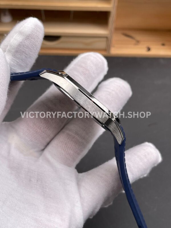 BBF Factory Patek Philippe Aquanaut 5168G-001 40mm Blue Rubber Strap Arabic Numerals Blue Dial