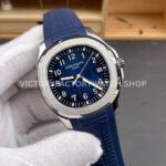 BBF Factory Patek Philippe Aquanaut 5168G-001 40mm Blue Rubber Strap Arabic Numerals Blue Dial