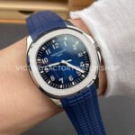 BBF Factory Patek Philippe Aquanaut 5168G-001 40mm Blue Rubber Strap Arabic Numerals Blue Dial