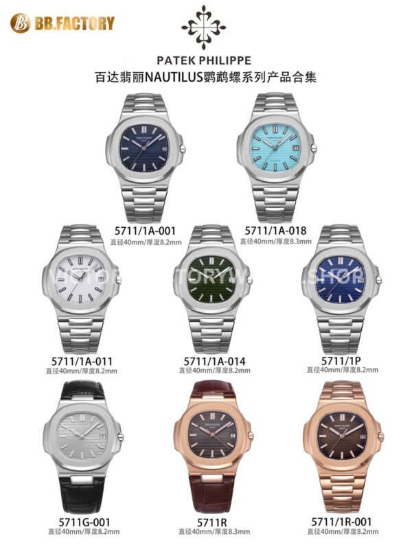 BBF Factory Patek Philippe Nautilus 5711/1A 014 40mm Full Steel Green Dial