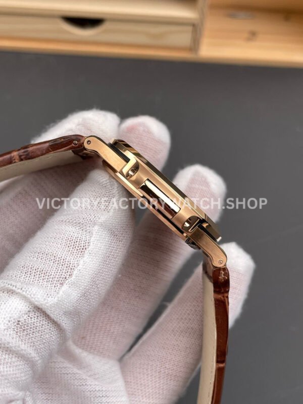 BBF Factory Patek Philippe Nautilus 5711/1R 40mm Rose Gold Brown Leather Strap Black Dial