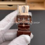 BBF Factory Patek Philippe Nautilus 5711/1R 40mm Rose Gold Brown Leather Strap Black Dial