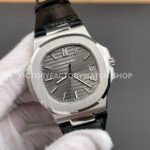 BBF Factory Patek Philippe Nautilus 5711G 40mm Leather Strap Grey Dial