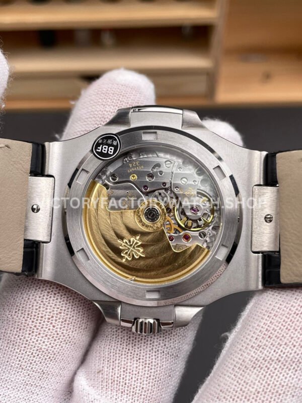 BBF Factory Patek Philippe Nautilus 5711G 40mm Leather Strap Grey Dial