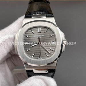 BBF Patek Philippe Nautilus 5711G grey dial leather strap