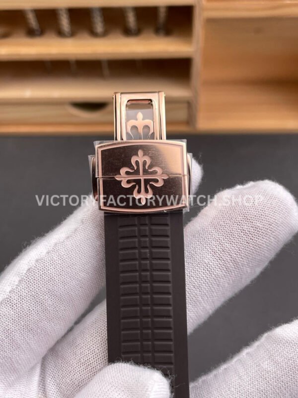 DDF Factory Patek Philippe Aquanaut 40mm 5167R-001 Rose Gold Brown Rubber Strap Brown Dial