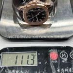DDF Factory Patek Philippe Aquanaut 40mm 5167R-001 Rose Gold Brown Rubber Strap Brown Dial