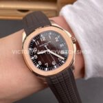 DDF Factory Patek Philippe Aquanaut 40mm 5167R-001 Rose Gold Brown Rubber Strap Brown Dial