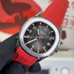DDF Factory Patek Philippe Aquanaut 5167 40mm Steel Red Rubber Strap Arabic Numerals Black Dial