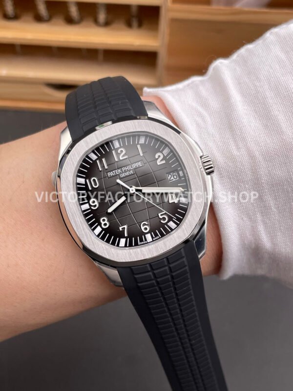 DDF Factory Patek Philippe Aquanaut 5167/1A-001 40mm Steel Black Rubber Strap Arabic Numerals Black Dial