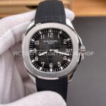 DDF Factory Patek Philippe Aquanaut 5167/1A-001 40mm Steel Black Rubber Strap Arabic Numerals Black Dial