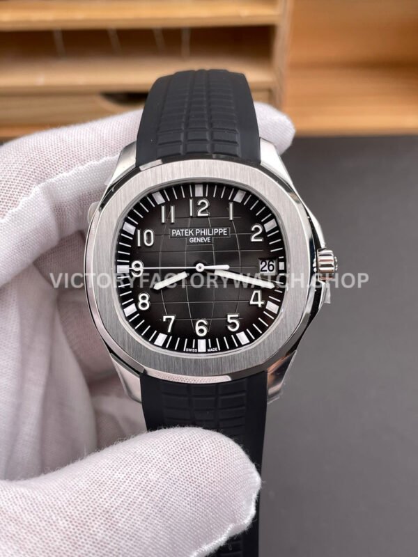 DDF Factory Patek Philippe Aquanaut 5167/1A-001 40mm Steel Black Rubber Strap Arabic Numerals Black Dial