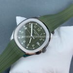 DDF Factory Patek Philippe Aquanaut 5168G-010 42mm White Gold Rubber Strap Avocado Green Dial