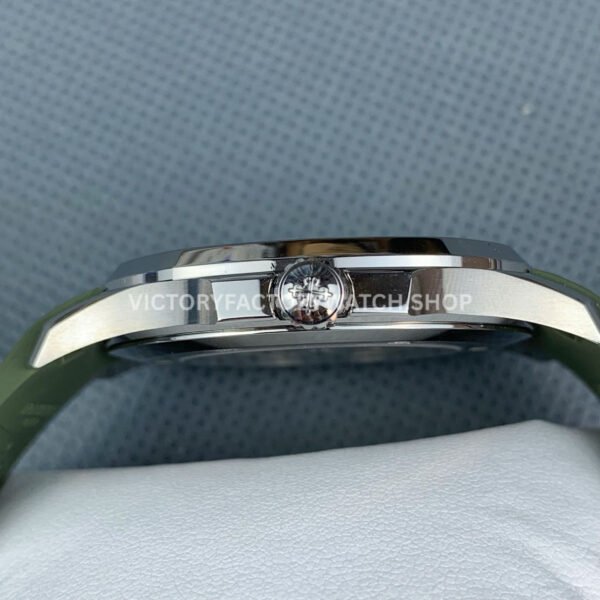 DDF Factory Patek Philippe Aquanaut 5168G-010 42mm White Gold Rubber Strap Avocado Green Dial