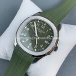 DDF Factory Patek Philippe Aquanaut 5168G-010 42mm White Gold Rubber Strap Avocado Green Dial