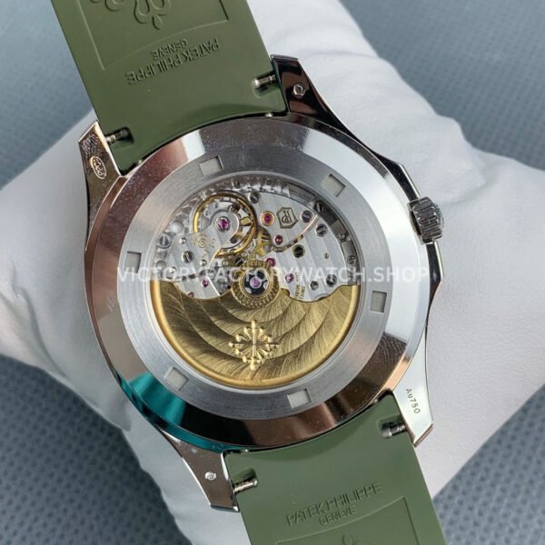 DDF Factory Patek Philippe Aquanaut 5168G-010 42mm White Gold Rubber Strap Avocado Green Dial