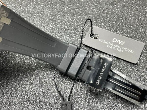 DIW Factory Audemars Piguet Royal Oak 15500 VOIDLINE 41mm Carbon Fiber Orange Line Rubber Strap Black Dial