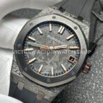 DIW Factory Audemars Piguet Royal Oak 15500 VOIDLINE 41mm Carbon Fiber Orange Line Rubber Strap Black Dial