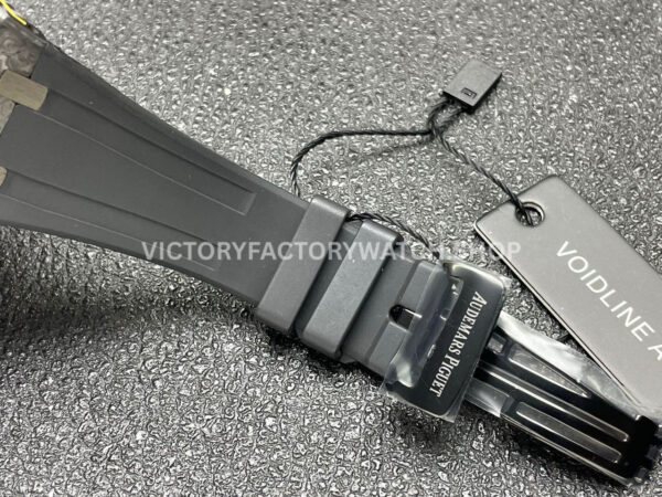 DIW Factory Audemars Piguet Royal Oak 15500 VOIDLINE 41mm Carbon Fiber Orange Line Rubber Strap Black Dial