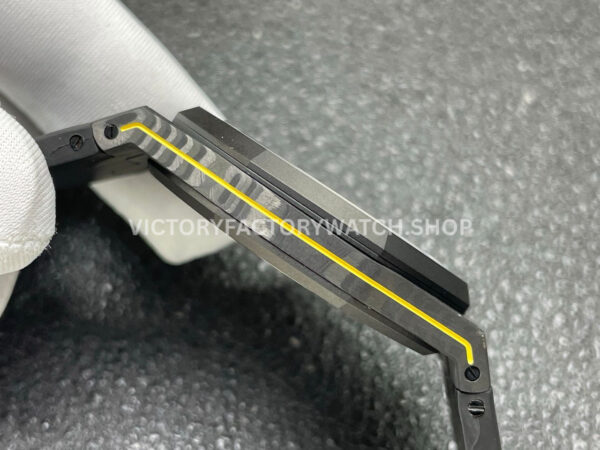 DIW Factory Audemars Piguet Royal Oak 15500 VOIDLINE 41mm Carbon Fiber Orange Line Rubber Strap Black Dial