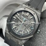 DIW Factory Audemars Piguet Royal Oak 15500 VOIDLINE 41mm Carbon Fiber Green Line Rubber Strap Black Dial