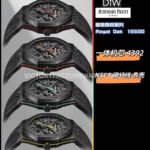 DIW Factory Audemars Piguet Royal Oak 15500 VOIDLINE 41mm Carbon Fiber Green Line Rubber Strap Black Dial