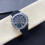 E7 Factory Patek Philippe Aquanaut 5167A-001 40mm Black Rubber Strap Black Dial