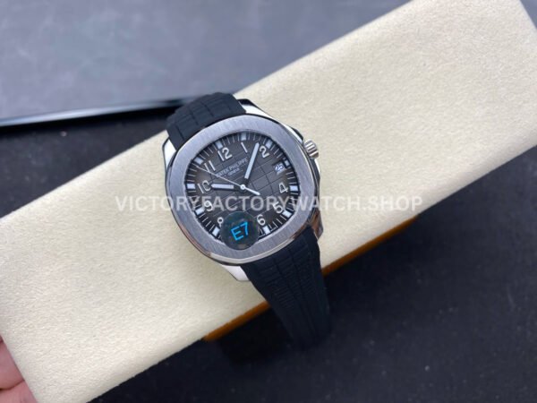 E7 Factory Patek Philippe Aquanaut 5167A-001 40mm Black Rubber Strap Black Dial